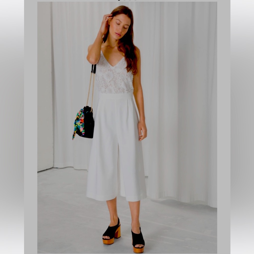 & Other Stories bridal lace jumpsuit